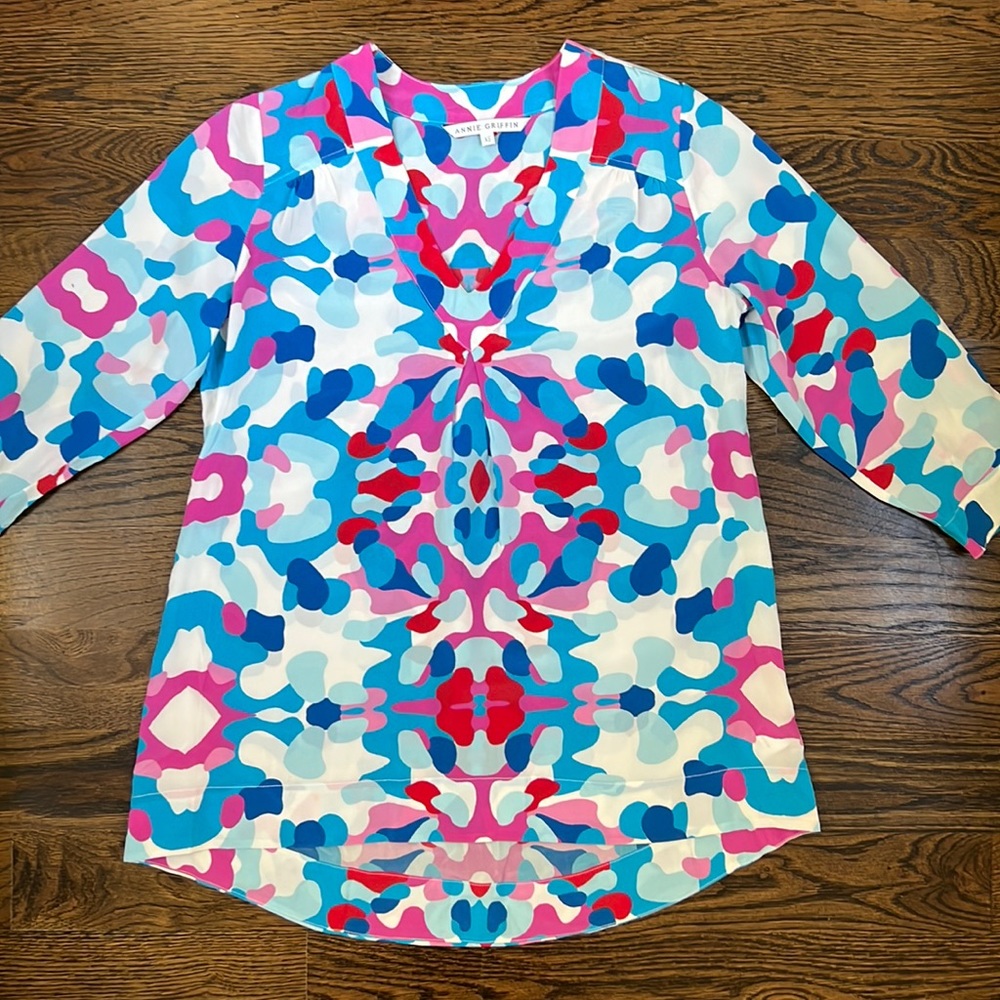 Annie Griffin Silk Top Size X-Small